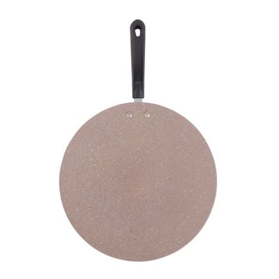 Royalford 30 CM Smart Granite Series Tawa- RF9507BGE| Forged Aluminum with Granite Coating For Roti, Chapatti, Dosa| Non-Stick Tawa with Bakelite Handle| 5-Layer Construction and Elegant Design| Compatible with Hot Plate, Halogen, Ceramic and Gas| Pink