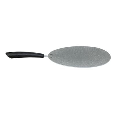 Royalford RF9992 Smart Granite Series Tawa, Forged Aluminium | 5 Layer Construction | Bakelite Handle | 28cm Multi-Functional Aluminum Pan Suitable For Crepe Chapatti Pancakes Roti