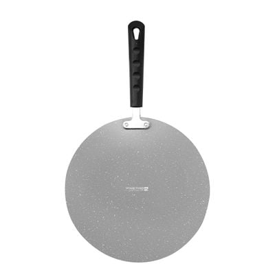 Royalford RF9992 Smart Granite Series Tawa, Forged Aluminium | 5 Layer Construction | Bakelite Handle | 28cm Multi-Functional Aluminum Pan Suitable For Crepe Chapatti Pancakes Roti