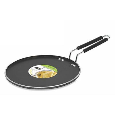 Royalford RF7460 27cm Aluminium Smart Tawa - Non-Stick Tawa Aluminum Pan Suitable for Crepe Chapatti Pancakes Roti Dosa Flatbread or Naan Bread - Heat Resistant Handle - Suitable for Multiple Hob Types