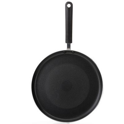 Royalford 28cm Non-Stick Pancake Maker | Aluminium Crepe Pan, Induction base with Super Heat Distribution & Retention | Durable Design, Strong Handle, 3MM Thickness & Dishwasher Safe 