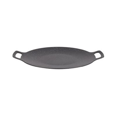 Royalford 30 cm Deep Tawa- RF12506/ Aluminum Body with Granite Non-Stick Coating, for Roti, Chapatti, Dosa, Tortilla, Crepe, Pancake, etc./ Multi-Purpose Flat Skillet Pan, Compatible with Induction, Hotplate, Halogen, Ceramic Gas Types, PFOA Free and PTFE Free/ Black