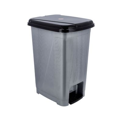 Royalford Slim Pedal Dust Bin, 15L Plastic Waste Bin RF10794 | Practical Slim Bin for Bathroom, Kitchen or Office | Foot Pedal Trash Bin for Commercial Purpose