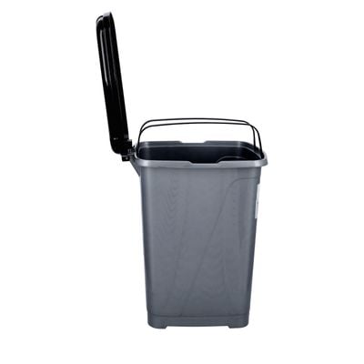 Royalford Slim Pedal Dust Bin, 15L Plastic Waste Bin RF10794 | Practical Slim Bin for Bathroom, Kitchen or Office | Foot Pedal Trash Bin for Commercial Purpose