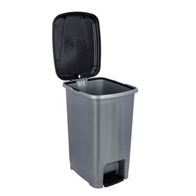 Royalford Slim Pedal Dust Bin, 15L Plastic Waste Bin RF10794 | Practical Slim Bin for Bathroom, Kitchen or Office | Foot Pedal Trash Bin for Commercial Purpose