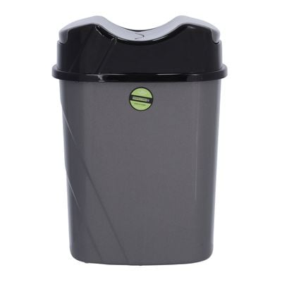 Royalford 15L Wet/Dry Dustbin- RF10115| Stylish and Durable Trash Can for Home, Office, Bathroom, School, Restaurant| Multi-Purpose Bin with Sturdy Construction| Grey