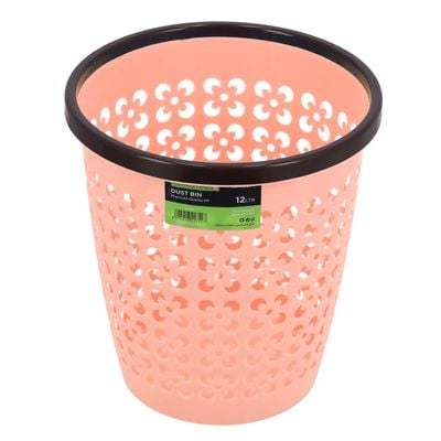 Dust Bin, 12L PP Circular Wastebasket Trash Can | RF10214 | Portable & Lightweight Waste Basket | Garbage Bin for Bathrooms, Kitchens, Home Offices, Dorm Rooms