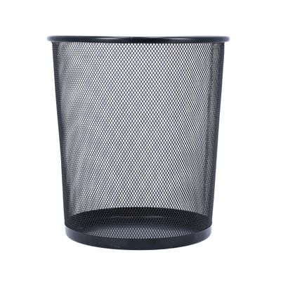 Royalford Mesh Waste Bin - Portable Round Metal Small Trash Can Wastebasket, Garbage Container Bin Paper Bin | Compact Design | Ideal for Bathrooms, Kitchens, Home Offices & More