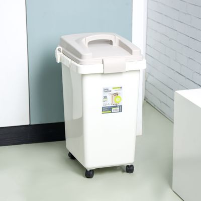 Royalford 30L Sorting Trash Can- RF12250| Premium-Quality Plastic Bin Interlocking Clips to Tag Bins, with Lid and Wheels| Trash Can for Hospitals, Restaurants, Societies, Parks, Malls, Etc.