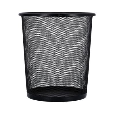 Royalford RF9796 Mesh Waste Bin - Portable Round Metal Small Trash Can Wastebasket, Garbage Container Bin Paper Bin | Compact Design | Ideal for Bathrooms, Kitchens, Home Offices & More