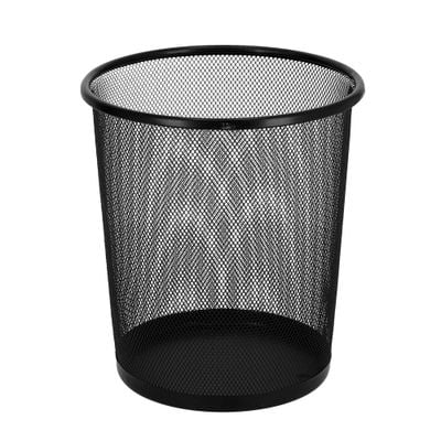 Royalford RF9796 Mesh Waste Bin - Portable Round Metal Small Trash Can Wastebasket, Garbage Container Bin Paper Bin | Compact Design | Ideal for Bathrooms, Kitchens, Home Offices & More