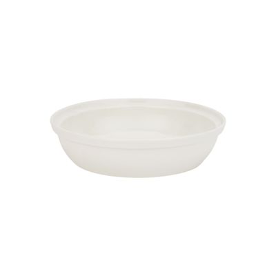 Royalford 8" Date Bowl with Lid- RF12338/Perfect for Serving Dates, Dried Nuts, Candies, Etc./ Versatile and Strong with Elegant Golden-Finish Knob and Base, Ceramic Bowl/ Dishwasher and Freezer Safe