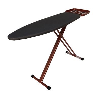 Royalford RF9654 Ergo-Wide Pro Ironing Board- Heat resistant, Portable, Steam Iron Rest, Heat Resistant Metallic Cover with 10mm Foam Pad | Contemporary Lightweight Board with Adjustable Height & Child Safety Lock System