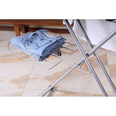Royalford Ironing Board with Steam Iron Rest, Cotton Pad, RF1511-IB | Heat Resistant Pad | Contemporary Lightweight Iron Board with Adjustable Height and Lock System