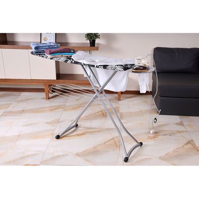 Ironing Board with Steam Iron Rest, Cotton Pad, RF1511-IB | Heat Resistant Pad | Contemporary Lightweight Iron Board with Adjustable Height and Lock System