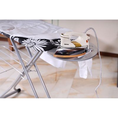 Ironing Board with Steam Iron Rest, Cotton Pad, RF1511-IB | Heat Resistant Pad | Contemporary Lightweight Iron Board with Adjustable Height and Lock System