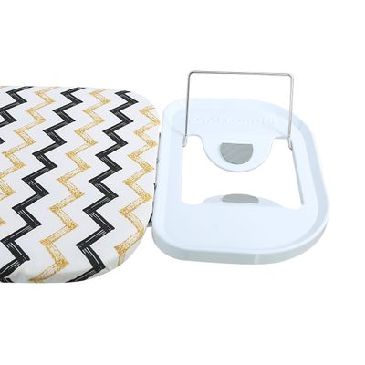 Royalford RF1968IB 144 x 38 cm Ironing Board with Steam Iron Rest, Heat Resistant, Contemporary Lightweight Iron Board with Adjustable Height and Lock System