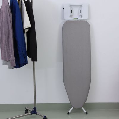 Royalford RF10089 Classic Ironing Board - Adjustable Height | Durable Heat Resistant Cotton Cover with 8mm Foam Pad for Large Size | Foldable Design | Non Slip Feet