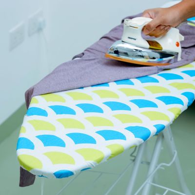 Royalford Ironing Board Cover, 132x40cm, Heat Resistant Cotton Cover | With 10mm Felt Padding for Large Size | Foldable Design | Non Slip Feet | | RF10288 |