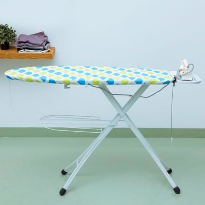 Royalford Ironing Board Cover, 139x40cm, Heat Resistant Cotton Cover | With 10mm Felt Padding for Large Size | Foldable Design | | RF10289 |