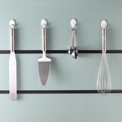 Royalford Pack of 4 Baking Tools Set- RF12320/ Stainless Steel Kitchen Tools, Includes Scraper, Whisk, Shovel and Measuring Spoons/ Perfect for Cooking, Baking, Decorating Cakes, Cookies, Pies, Whisking Eggs, Etc. / Strong, Sturdy and Durable Construction, Dishwasher Safe/ Silver