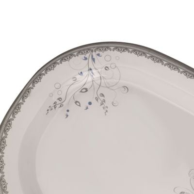 Melamineware Rectangular Rice Plate | 14" Plate | RF10607 | Dinner Plate with Elegant Floral Design | Ideal for Dinner, Lunch, Breakfast, Parties & More