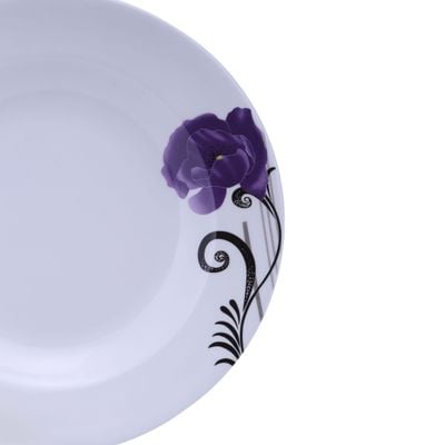 Royalford RF6728 10" Melamine Deep Plate - Soup Plates Pasta Plates | plate with playful Classic decoration, dishwasher safe | Ideal for Soup, Deserts, Ice Cream & More