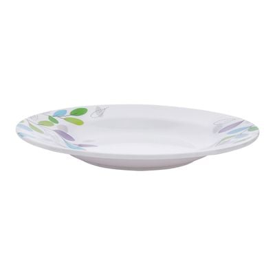 Royalford RF7262 10" Deep Melamine Plate - Soup Plates Pasta Plates | Plate with Playful Classic Decoration | Ideal for Soup, Rice, Hot Cereal, Oatmeals, Salad, Deserts, Ice Cream & More