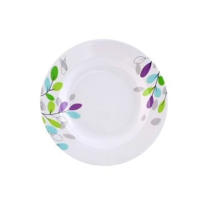 Royalford RF7262 10" Deep Melamine Plate - Soup Plates Pasta Plates | Plate with Playful Classic Decoration | Ideal for Soup, Rice, Hot Cereal, Oatmeals, Salad, Deserts, Ice Cream & More