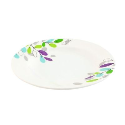 Royalford RF7262 10" Deep Melamine Plate - Soup Plates Pasta Plates | Plate with Playful Classic Decoration | Ideal for Soup, Rice, Hot Cereal, Oatmeals, Salad, Deserts, Ice Cream & More