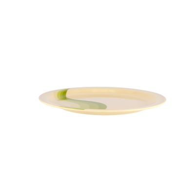 Royalford RF8078 11" Melamine Ware Super Rays Dinner Plate | Soup Plates Pasta Plates | Plate with playful Classic decoration, Dishwasher safe | Ideal for Soup, Deserts, Ice Cream & More (Mint Green)