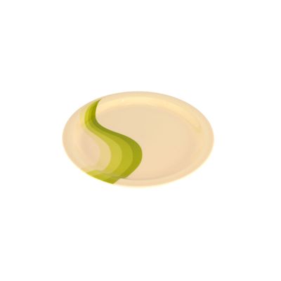 Royalford RF8078 11" Melamine Ware Super Rays Dinner Plate | Soup Plates Pasta Plates | Plate with playful Classic decoration, Dishwasher safe | Ideal for Soup, Deserts, Ice Cream & More (Mint Green)