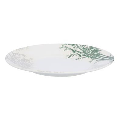 Royalford 10-inch Dinner Plate - Meal Plates Pasta Plates | Plate with Elegant Bamboo Design | Deep Plate | Dining Party Restaurant Round Serving Dish for Steak, Pizza, Salad, Pasta, Pie & More