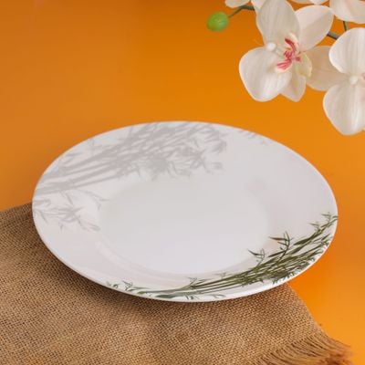 Royalford 10-inch Dinner Plate - Meal Plates Pasta Plates | Plate with Elegant Bamboo Design | Deep Plate | Dining Party Restaurant Round Serving Dish for Steak, Pizza, Salad, Pasta, Pie & More