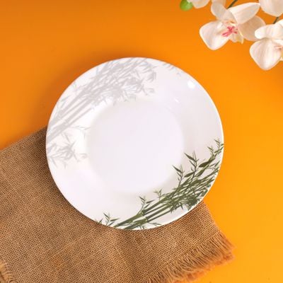 Royalford 10-inch Dinner Plate - Meal Plates Pasta Plates | Plate with Elegant Bamboo Design | Deep Plate | Dining Party Restaurant Round Serving Dish for Steak, Pizza, Salad, Pasta, Pie & More