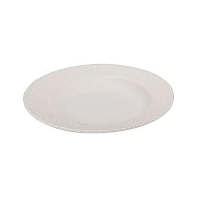 Royalford RF4491 8" Melamine Ware Deep Plate - Soup Deep Plate Pasta Plate | Plate with Playful Classic Decoration, Dishwasher Safe | Ideal for Soup, Deserts, Ice Cream & More