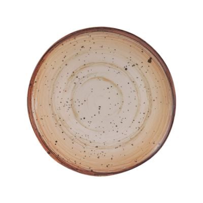 Royalford 11.0" Fine Stone Melamineware Dinner Plate- RF12377/ Light-Weight and Food-Grade Plates with Elegant Design/ Perfect for Serving and Eating Main Course Meals, Dishwasher Safe/ Brown