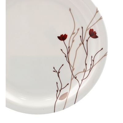 Royalford 10.5" Melamine Plate | Soup Plates Pasta Plates | RF6733 | plate with playful Classic decoration, dishwasher safe | Ideal for Soup, Desserts, Ice Cream & More