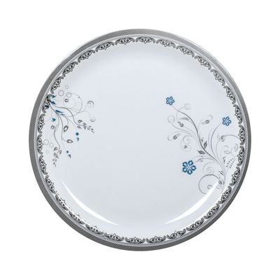 Melamineware Round Dinner Plate, 11" Serving Plate, RF10601 | Plate with Elegant Floral Design | Ideal for Dinner, Lunch, Breakfast, Parties & More