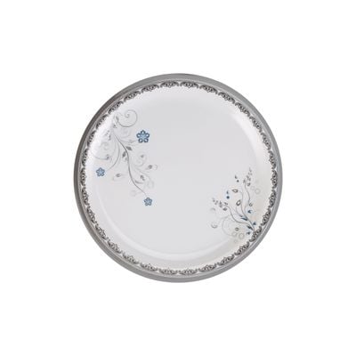 Melamineware Round Dinner Plate, 11" Serving Plate, RF10601 | Plate with Elegant Floral Design | Ideal for Dinner, Lunch, Breakfast, Parties & More