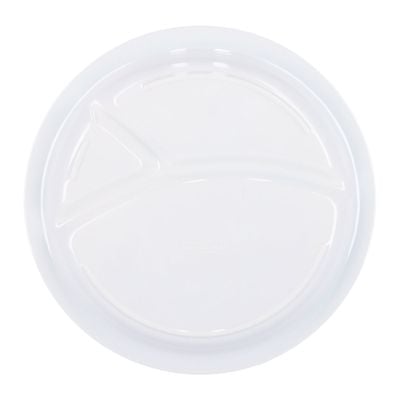 Royalford Melamine Ware 3-section Round Baby Plate, 21.3x2 CM