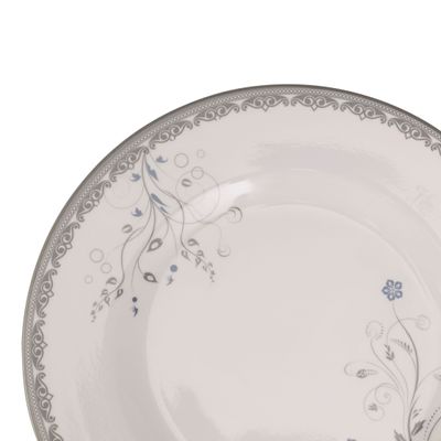 Melamineware Flat Plate | 8" Round Dinner Plate | RF10604 | Plate with Elegant Floral Design | Ideal for Dinner, Lunch, Breakfast, Parties & More