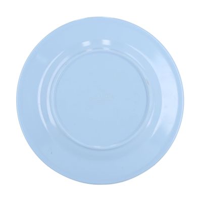 Royalford 8" Melamine Ware Super Rays Flat Plate Pasta Plate Round Shape | Pasta Plate | Plate withPlayful Classic decoration, Freezer Safe | Ideal for Soup, Deserts, Ice Cream & More (Blue)