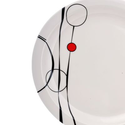 Royalford 10.5" Melamine Plate | Soup Plates Pasta Plates | RF6734 | Plate with Playful Classic Decoration, Dishwasher Safe | Ideal for Rice, Hot Cereal, Oat Meals, Salad, Deserts, Ice Cream & More