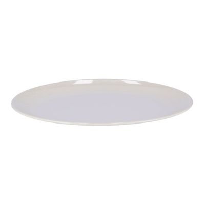 Melamine White Pearl Oval Plate, 14 Inch