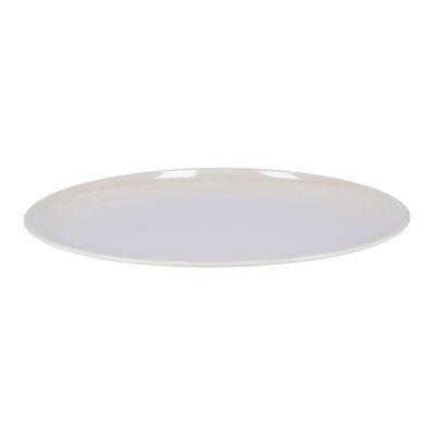 Melamine White Pearl Oval Plate, 16 Inch