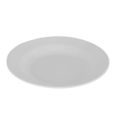 Melamine Ware Dinner Plate, 10" Deep Serving Plate, RF10855 | Plate with Classic Look | White Round Deep Soup Plate | Ideal for Soup, Desserts, Ice Cream & More