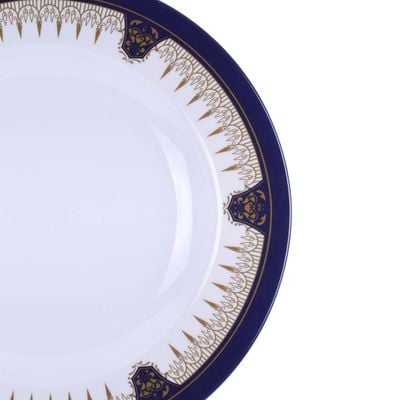 Royalford 10" Soup Plate - Soup Plates Pasta Plates | plate with playful Classic decoration, dishwasher safe | Ideal for Soup, Deserts, Ice Cream & More