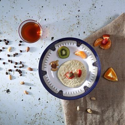 Royalford 10" Soup Plate - Soup Plates Pasta Plates | plate with playful Classic decoration, dishwasher safe | Ideal for Soup, Deserts, Ice Cream & More