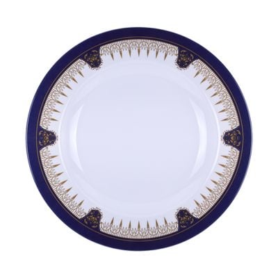 Royalford 10" Soup Plate - Soup Plates Pasta Plates | plate with playful Classic decoration, dishwasher safe | Ideal for Soup, Deserts, Ice Cream & More